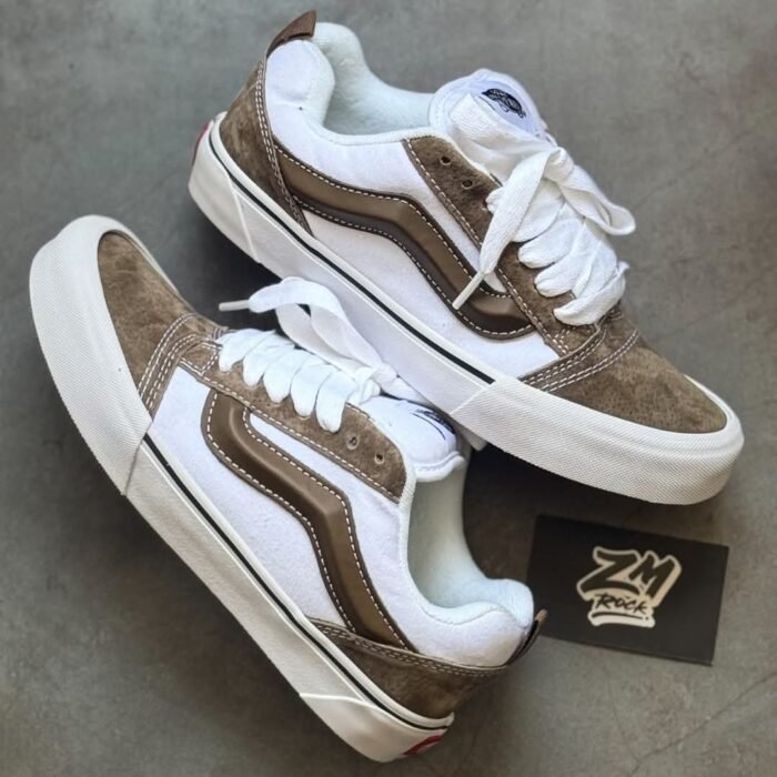vans knu skool - brown/white - Image 9
