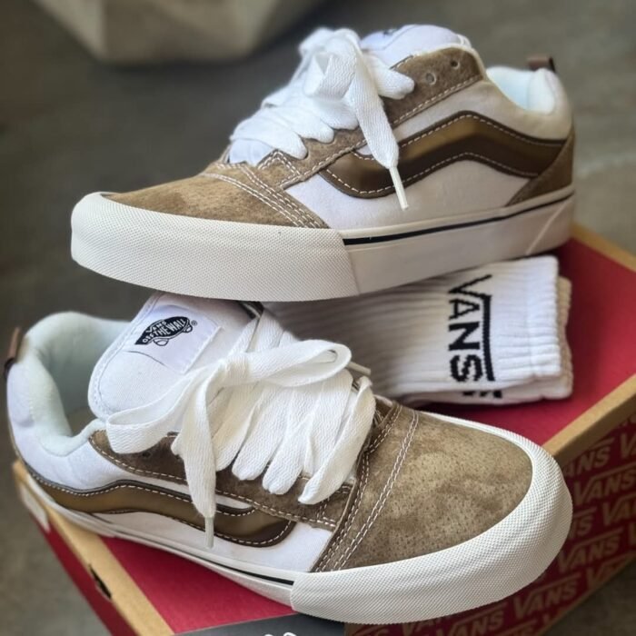 vans knu skool - brown/white - Image 8