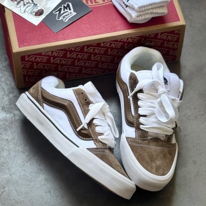 vans knu skool - brown/white - Image 6