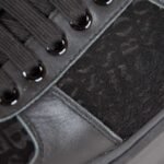 hugo boss leather lace-up trainers - black - Image 4