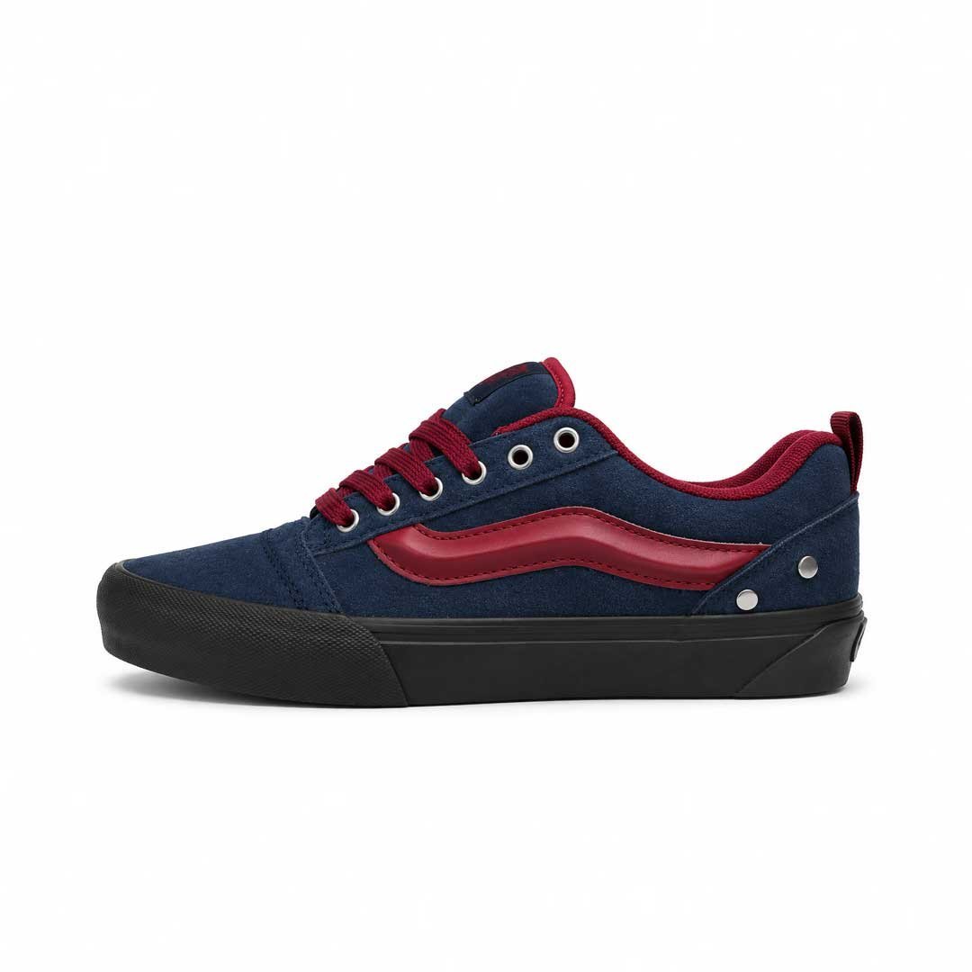 23-2.jpg vans knu skool black – NAVY RED - Image 1