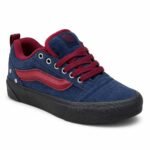 vans knu skool black – NAVY  RED - Image 2