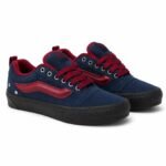 vans knu skool black – NAVY  RED - Image 4