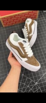 Vans Knu Skool – Brown/White - Image 10