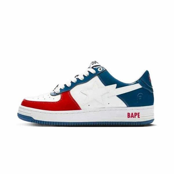A Bathing Ape Bape Sta White Red Blue